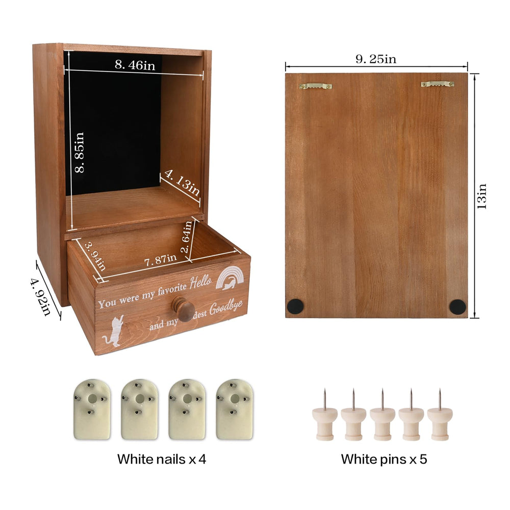 Favonuovy shadow box wall-mount hardware enables easy hanging in any room
