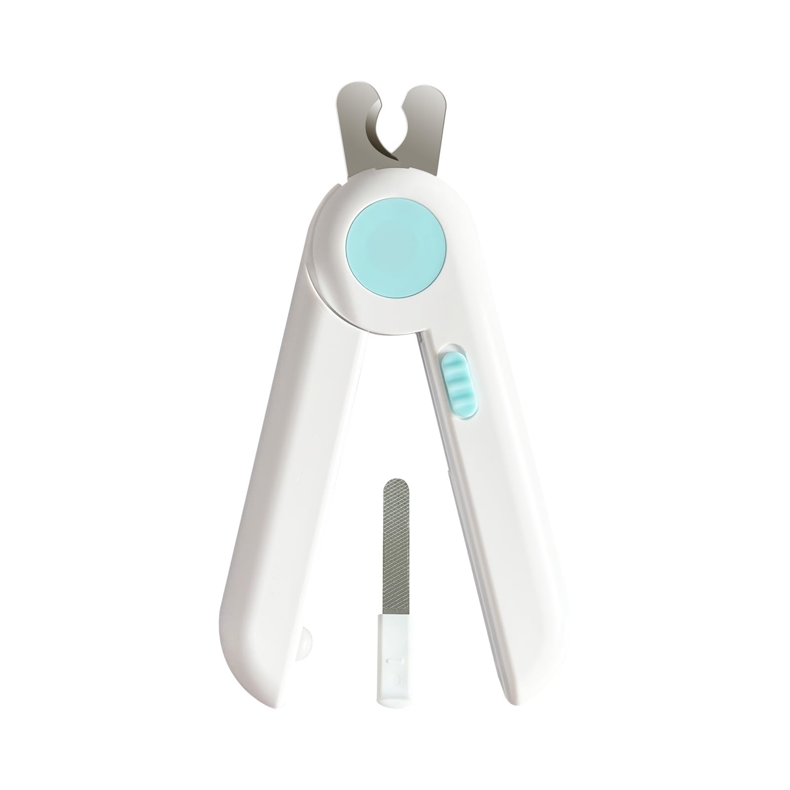 Fayeerewo Pet Nail Clippers with Light show an ergonomic grip for precise trimming.