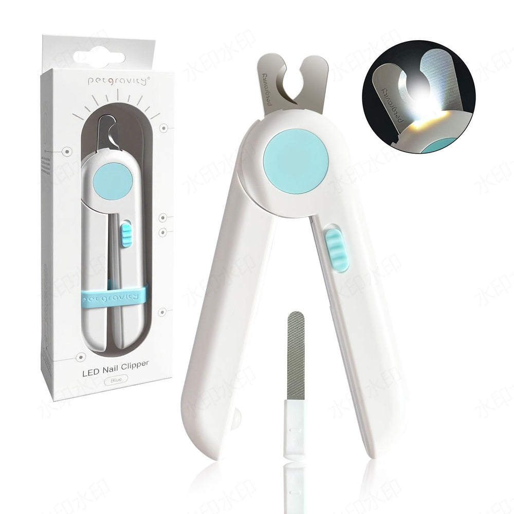 Fayeerewo Pet Nail Clippers Light safety guard prevents overcutting during grooming.