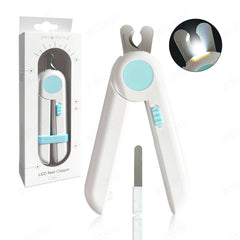 Fayeerewo Pet Nail Clippers Light safety guard prevents overcutting during grooming.
