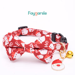 Faygarsle cat bowtie closeup adds festive charm.