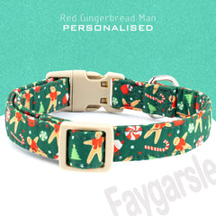 Faygarsle collar close up shows metal D-ring and secure buckle for leash attachment.
