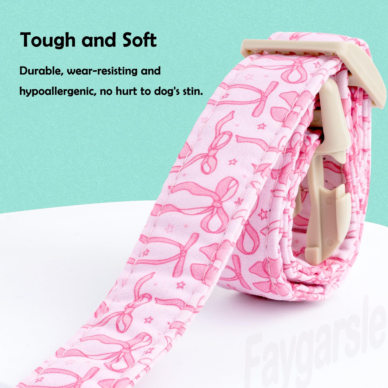 Faygarsle soft cotton collar gentle on fur during daily wear