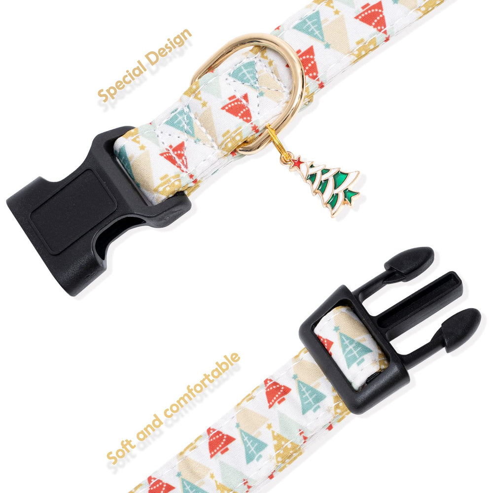 Faygarsle holiday collar looks gift-ready for a dog-loving family.