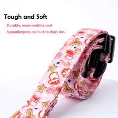 Faygarsle adjustable pink dog collar fits multiple breeds