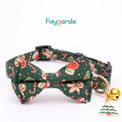 Faygarsle soft cotton fabric cat collar offers gentle everyday wear.