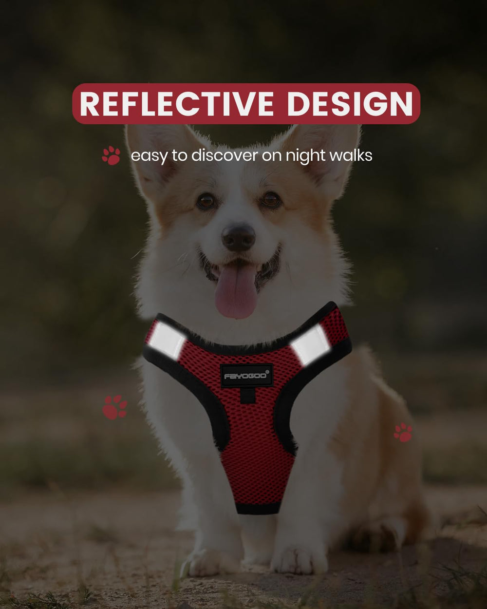 FAYOGOO step-in design shown for quick on-and-off during puppy training