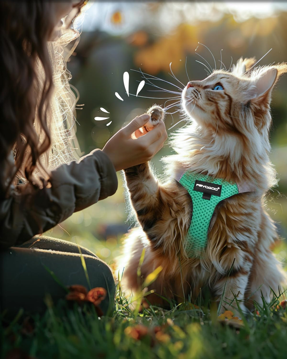 FAYOGOO versatile harness for cats and small dogs for shared adventures