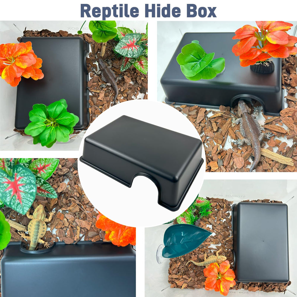 FCALIVV ball python hide interior view, promotes secure, undisturbed rest.