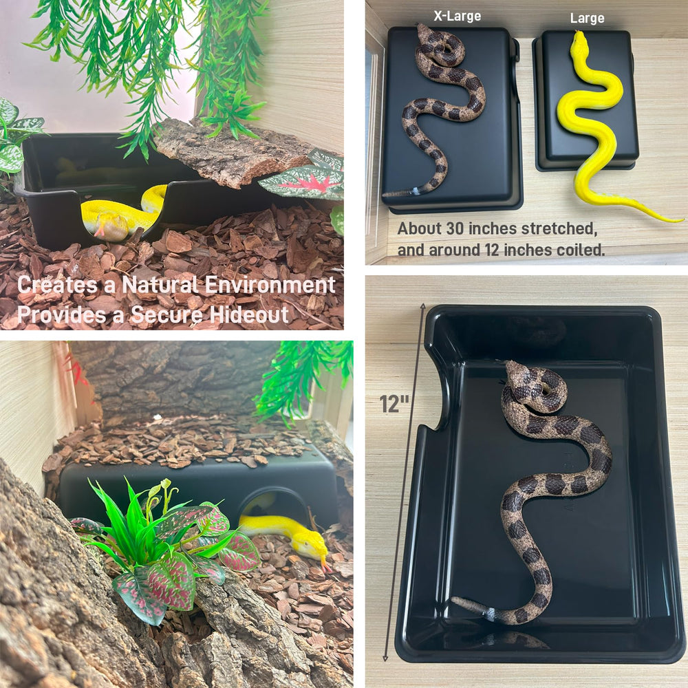 FCALIVV large reptile hide uses durable material for long lasting terrarium décor