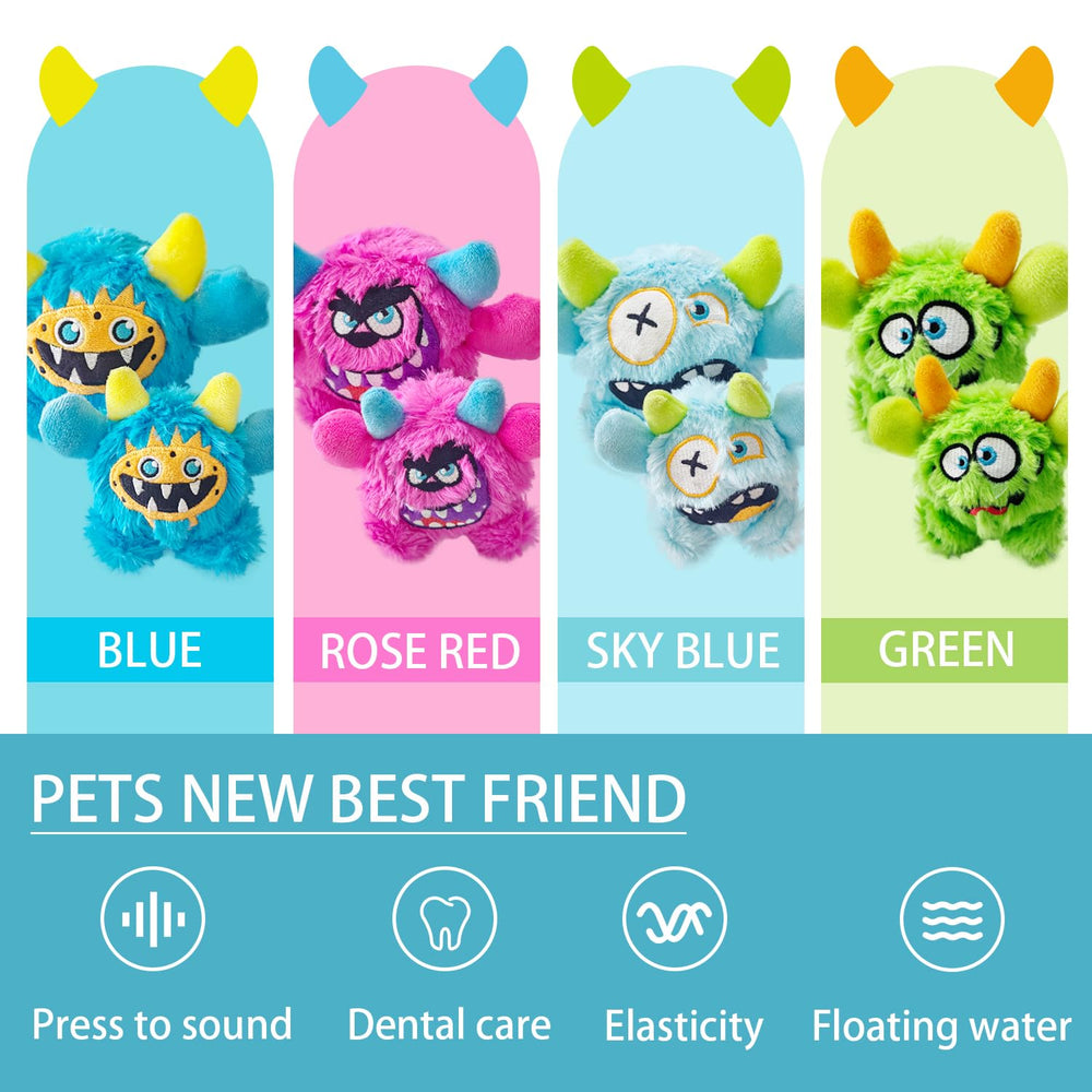 FCCUM Plush Squeaky Dog Ball large blue all-breed size for versatile play.