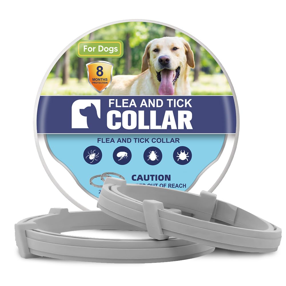 Fcesiweg flea collar for dogs with weatherproof coverage for swimming and rain