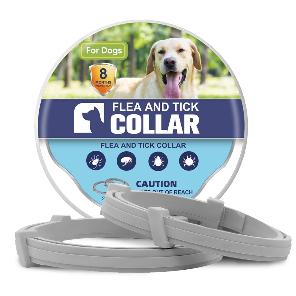 Fcesiweg flea collar for dogs with weatherproof coverage for swimming and rain