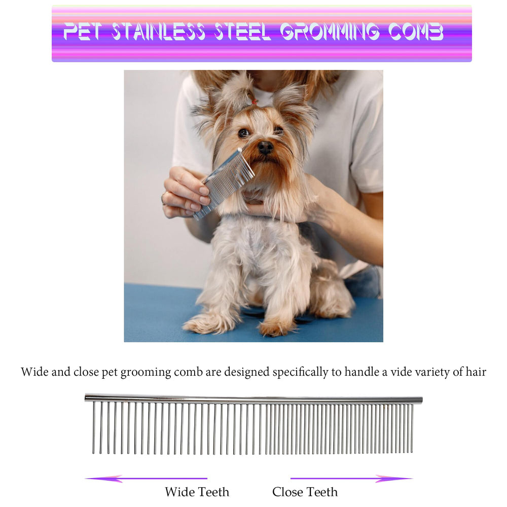 Fcysy dog grooming kit ergonomic handle for comfortable grooming sessions