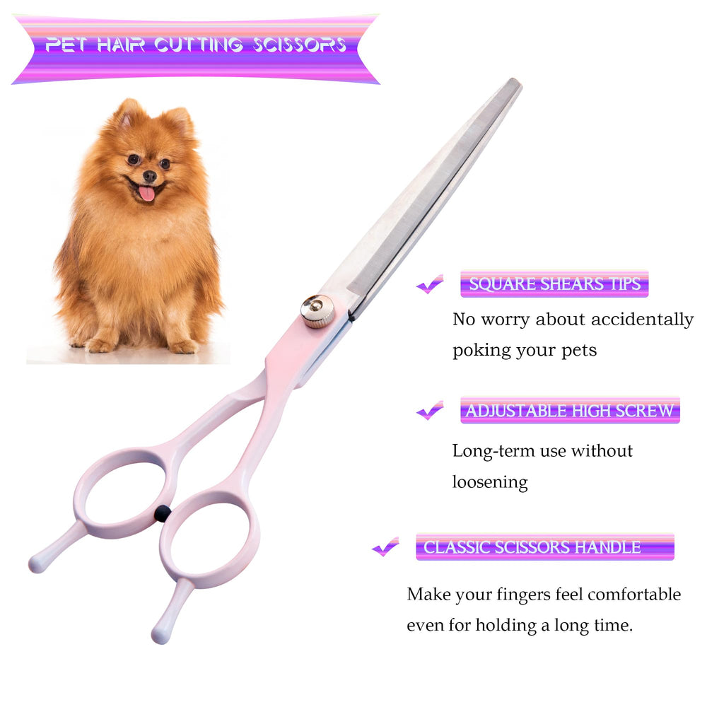 Fcysy dog grooming kit thinning shears for blending coats without pulling