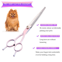 Fcysy dog grooming kit thinning shears for blending coats without pulling