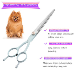 Fcysy 6in thinning shears soften fur for balanced results.