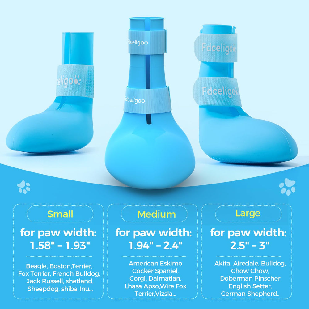 Fdceligoo durable paw protectors with adjustable straps stay secure during play