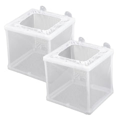 FdcLixuvol 2-pack fish incubator box front view for safe fry separation.