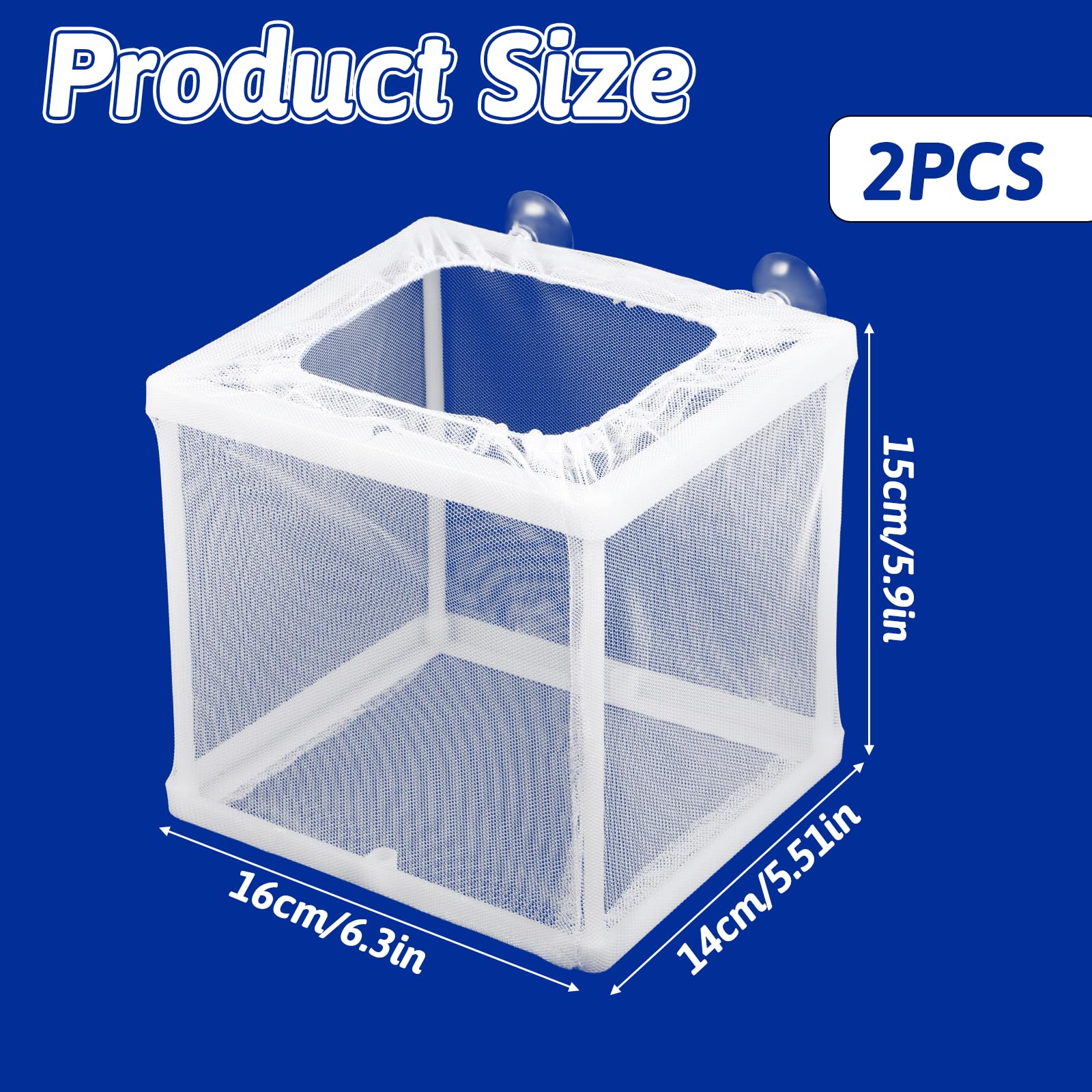 FdcLixuvol 2-pack nylon nets included for secure containment.