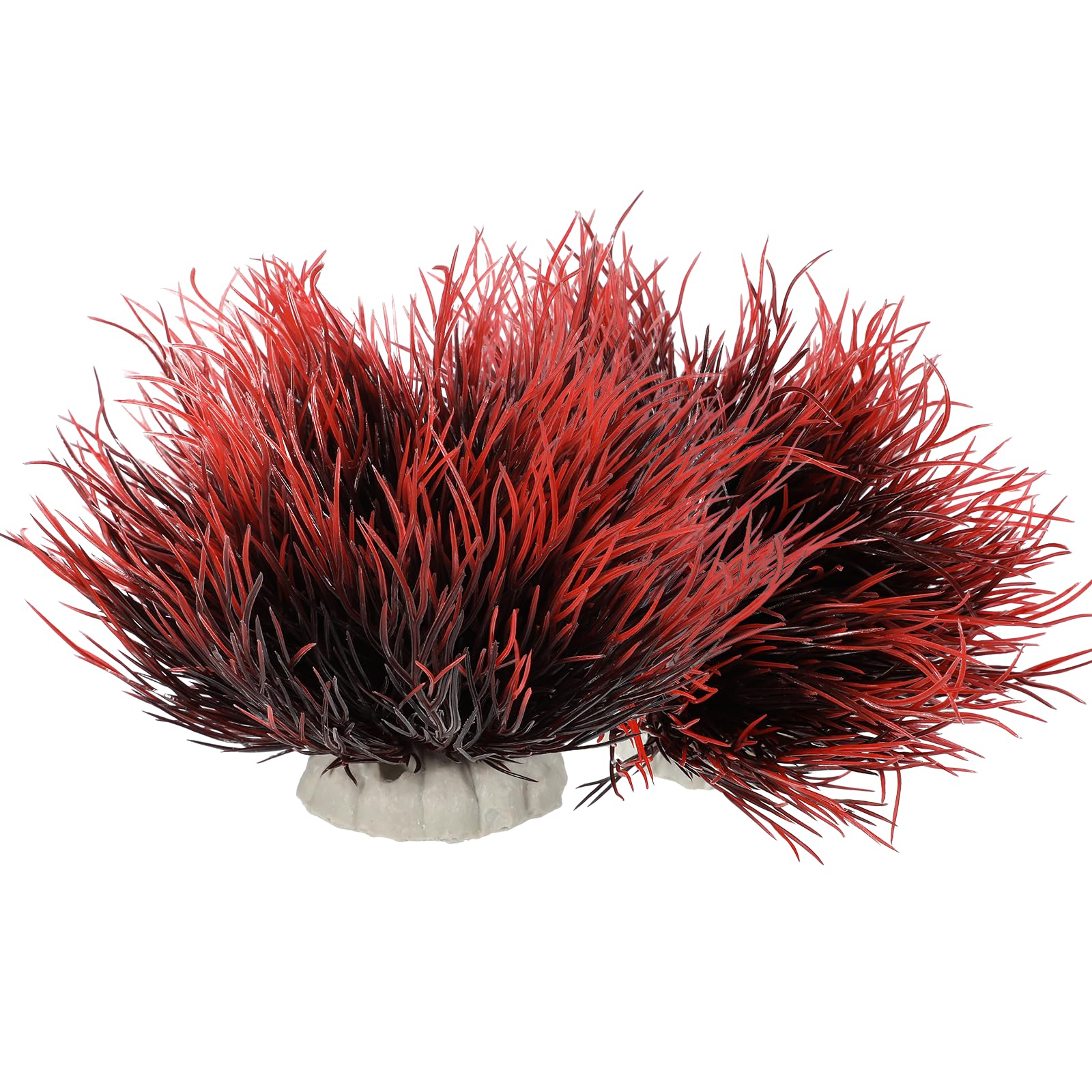 FdcLixuvol aquarium plants black-red set on a stable base for lifelike display.