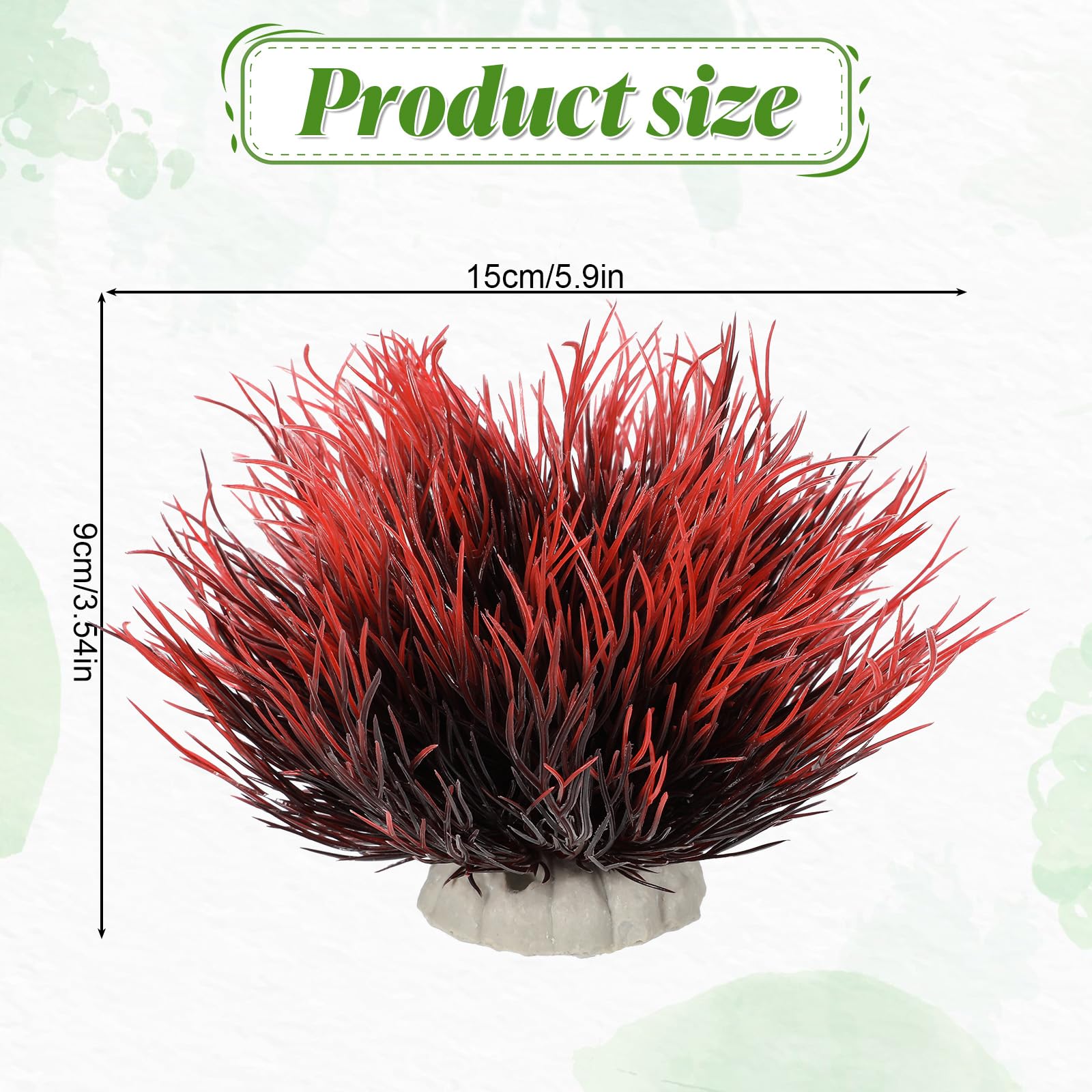 FdcLixuvol black-red PVC plants add natural color without extra maintenance.