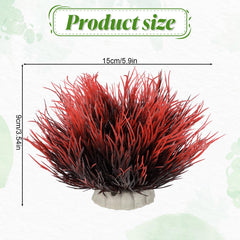 FdcLixuvol black-red PVC plants add natural color without extra maintenance.