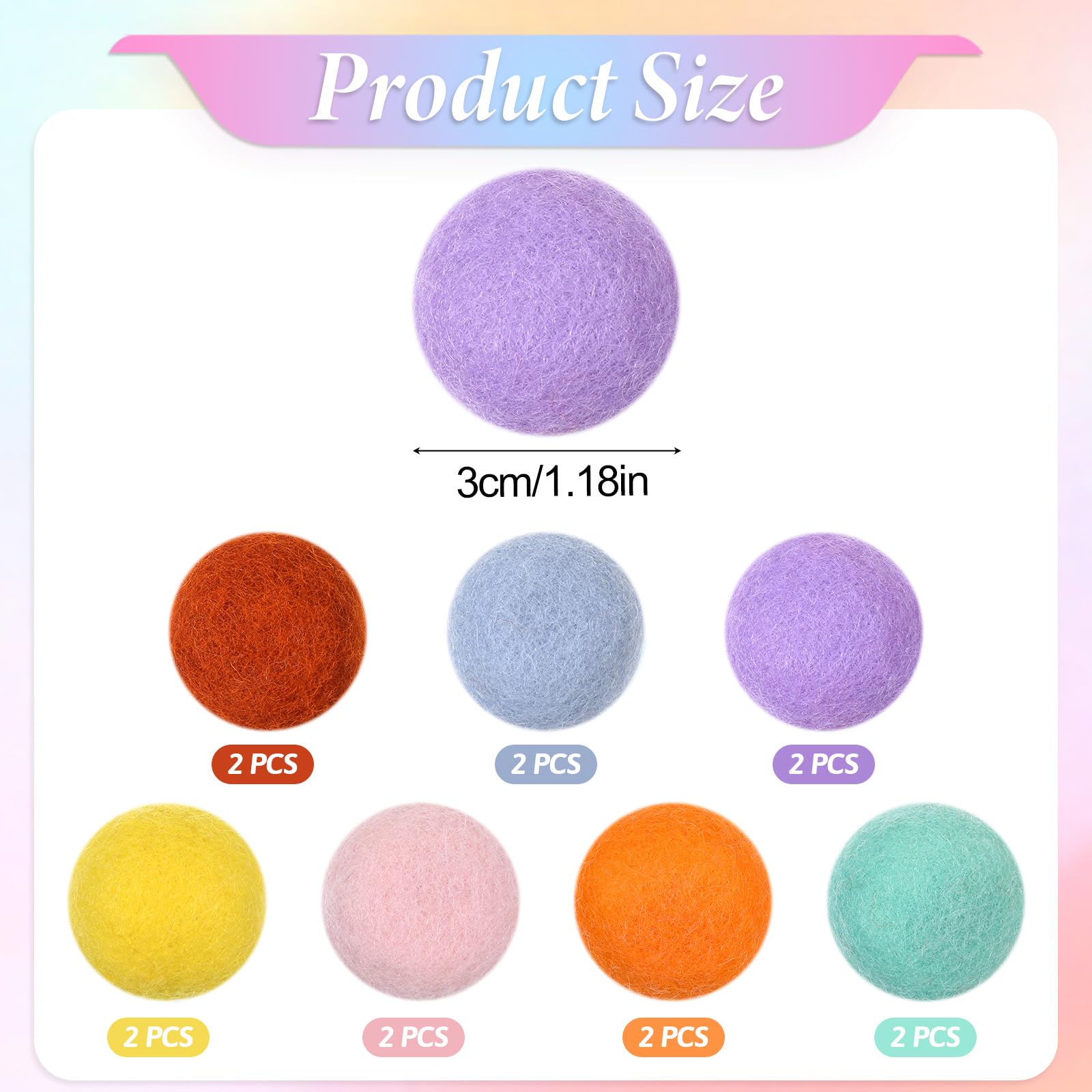 FdcZeyxior 3cm cat-ball diameter highlights compact play size