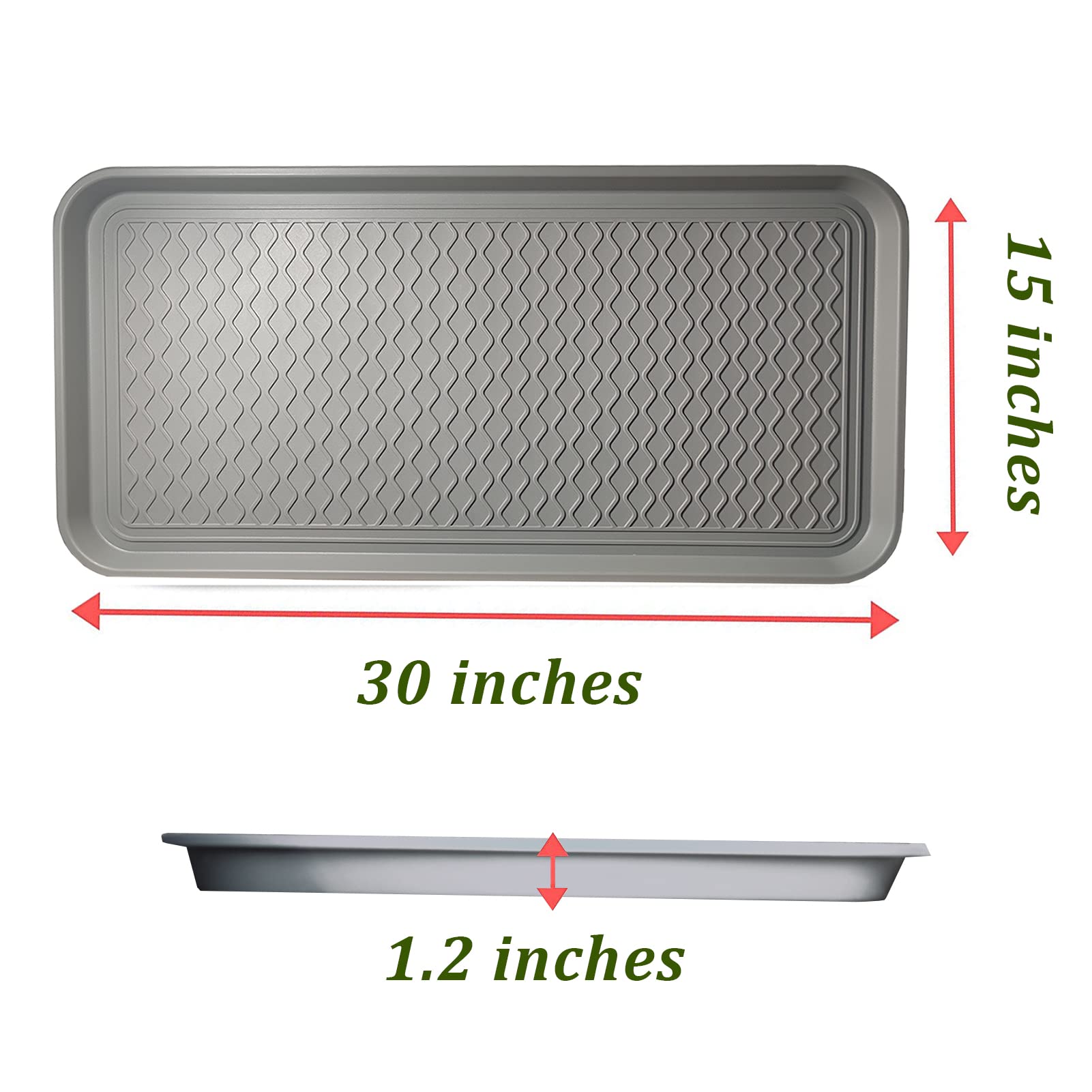 FDGARDEN boot tray two-pack set for organized footwear