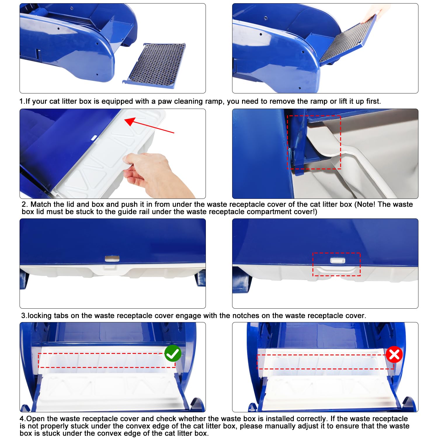 FEATCH easy-disposal receptacles simplify litter maintenance and cleanup