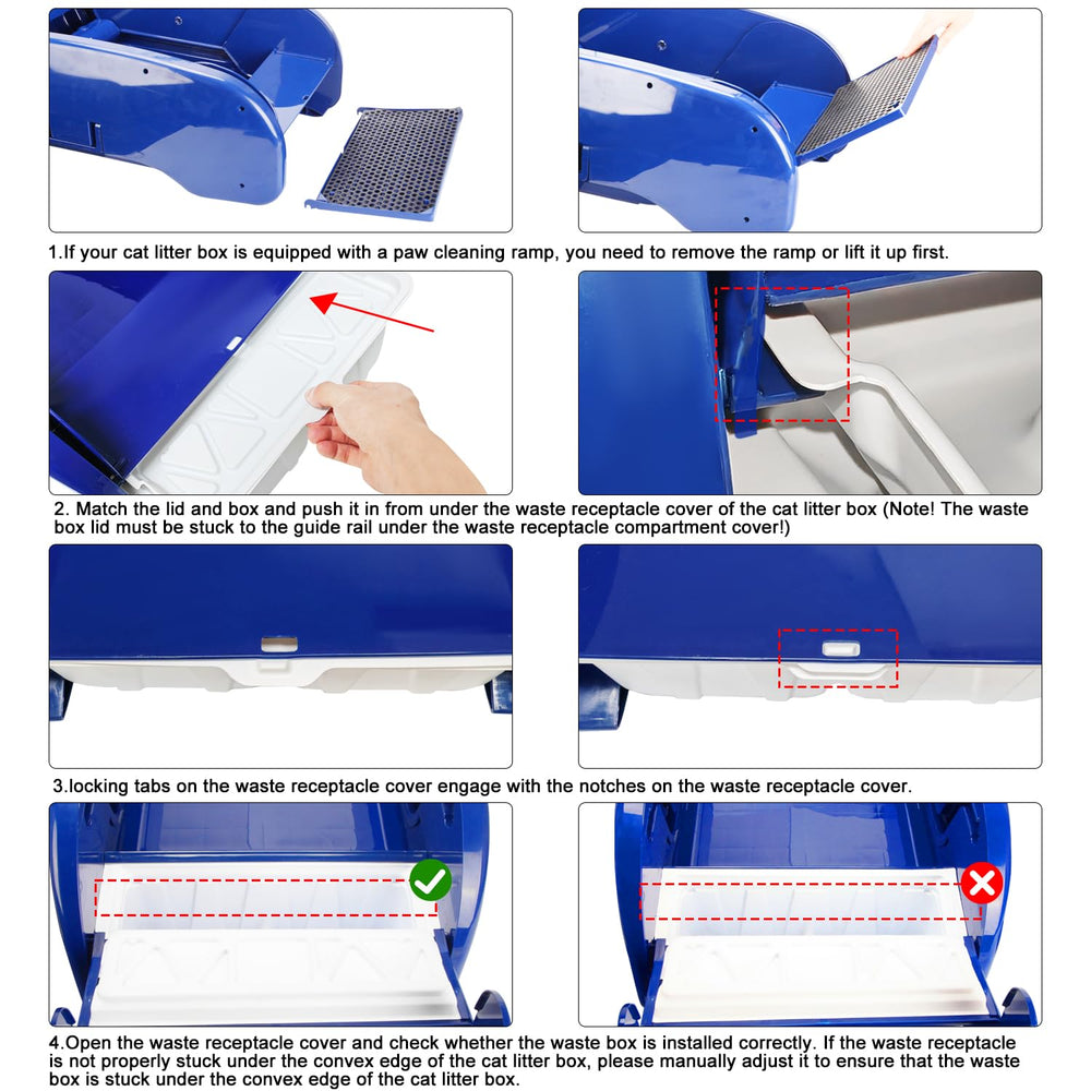 FEATCH easy-disposal receptacles simplify litter maintenance and cleanup