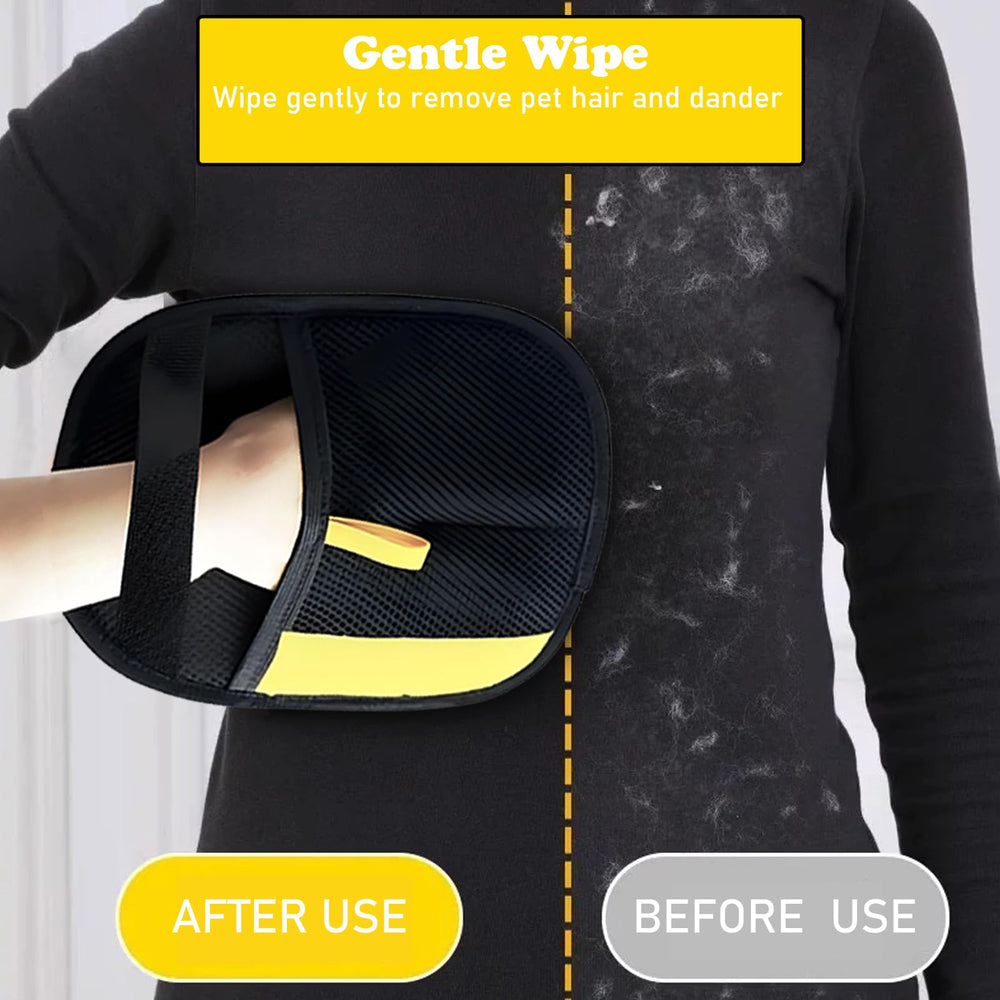febnwn pet hair removal glove large coverage covers more area for faster fur removal