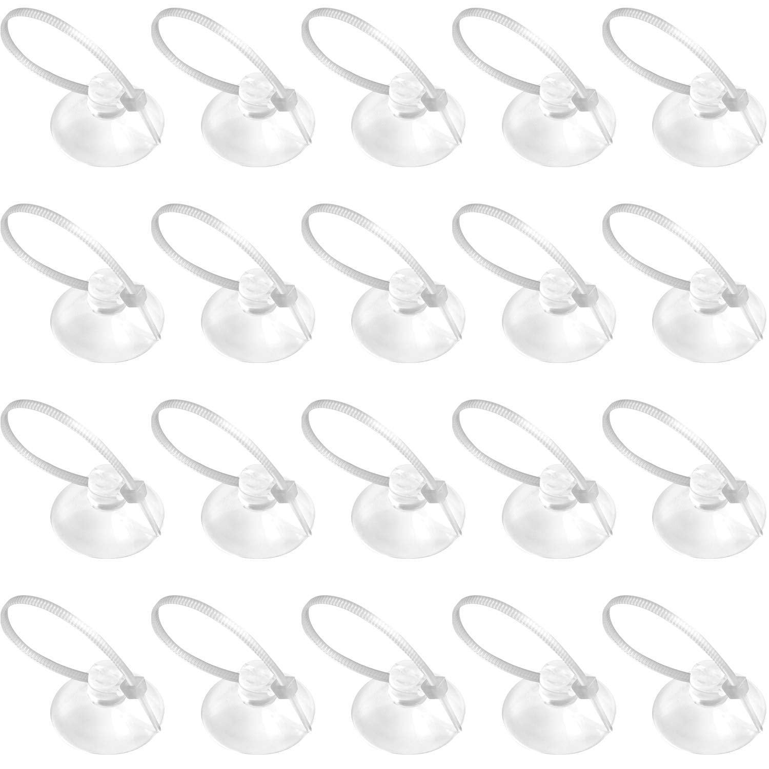 FEBSNOW aquarium suction cups stay crystal clear, securely holding lightweight plants in your tank.