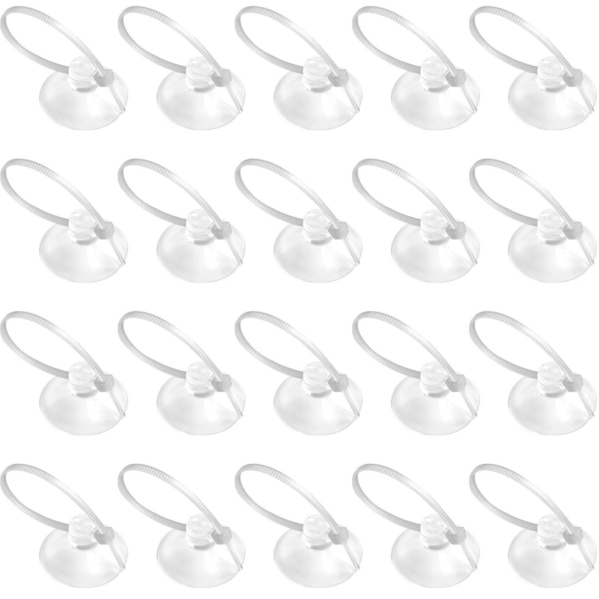 FEBSNOW aquarium suction cups stay crystal clear, securely holding lightweight plants in your tank.