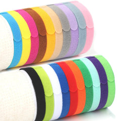 FEBSNOW puppy collars 20-color pack velvet-side close-up shows skin-friendly comfort