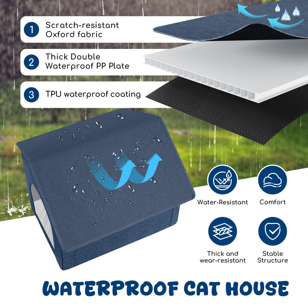 Fecuria cat house entrance 8x9 fits small cats and small pets comfortably.