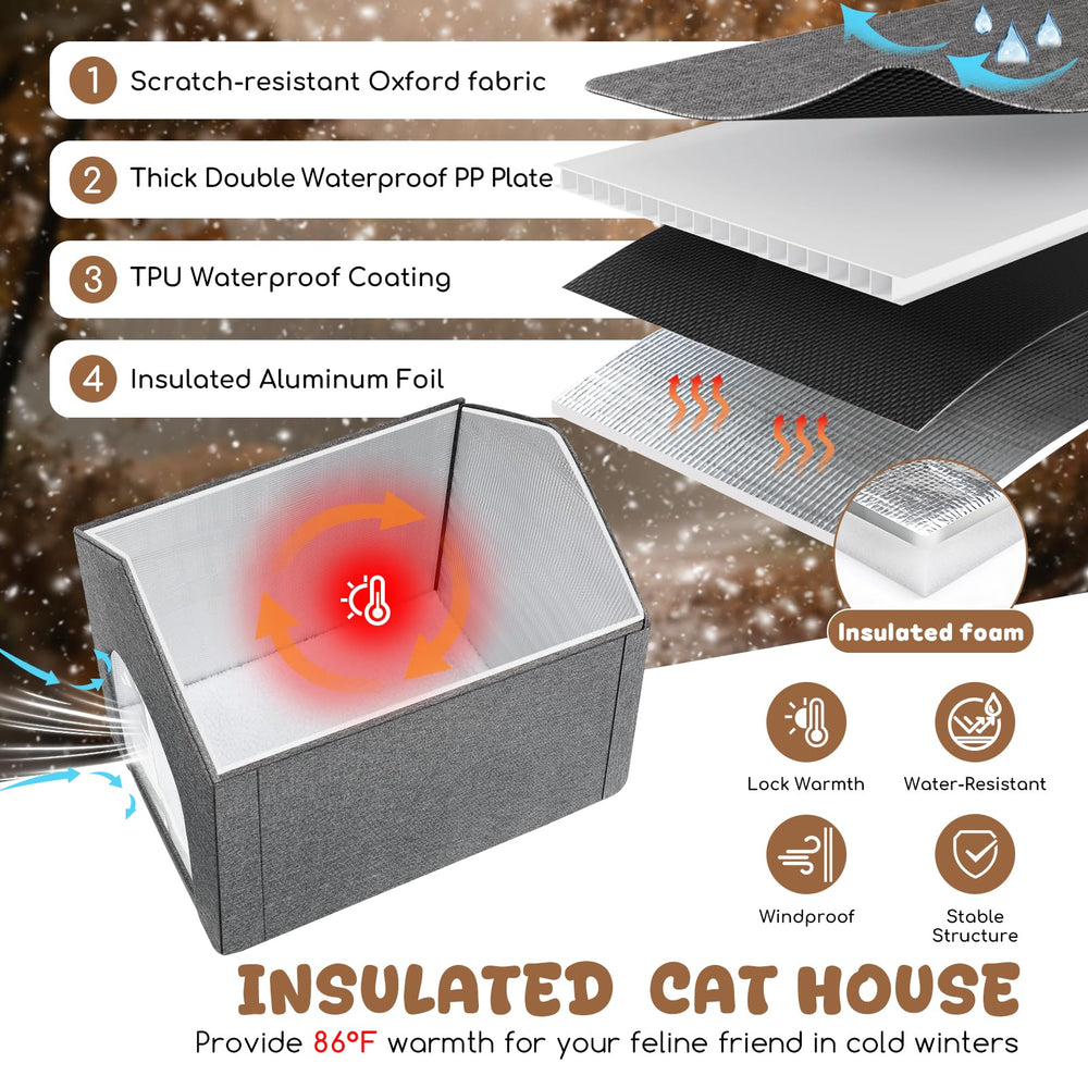 Fecuria spacious cat house accommodates cats, small dogs, or rabbits up to 18 lbs.