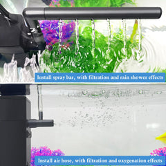 FEDOUR filter offers two outlets for versatile filtration and oxygenation.