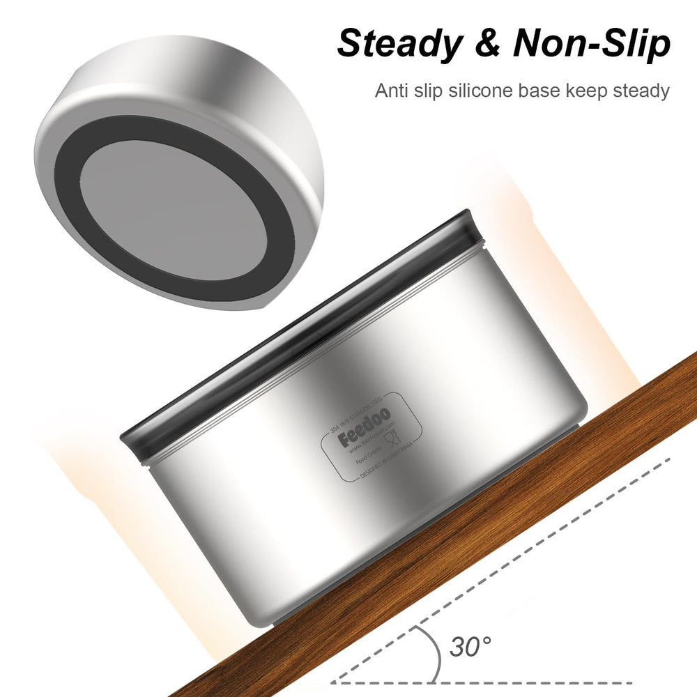 Feedoo stainless steel construction offers durable and safe drinking water for pets.