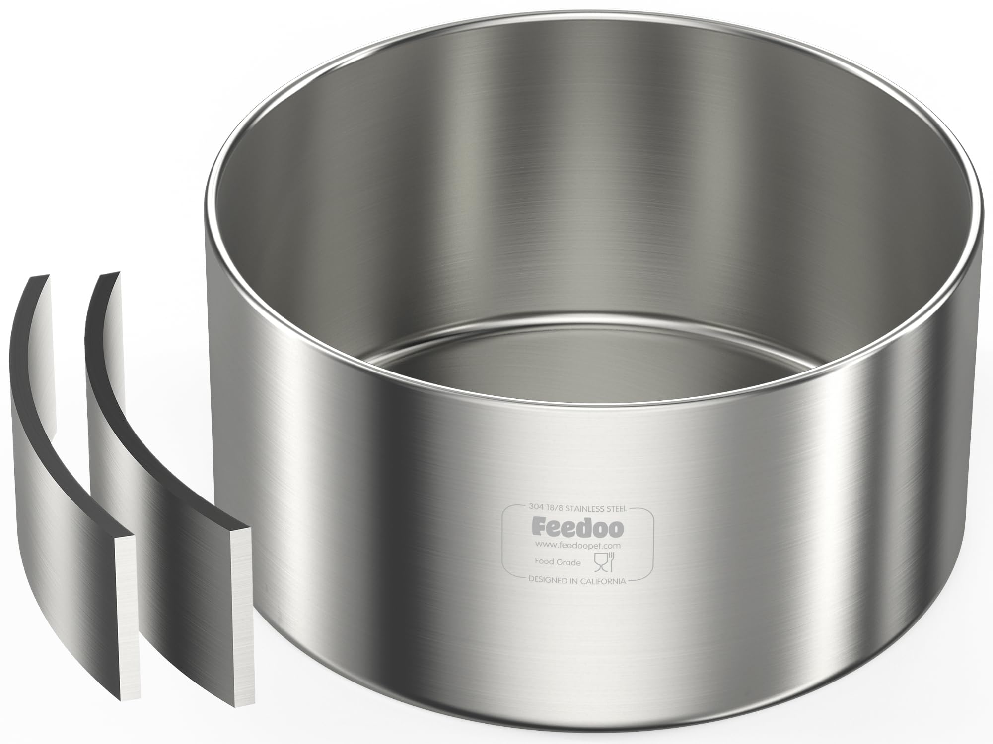 Feedoo 1Gallon double-wall insulated bowl keeps water cooler for longer