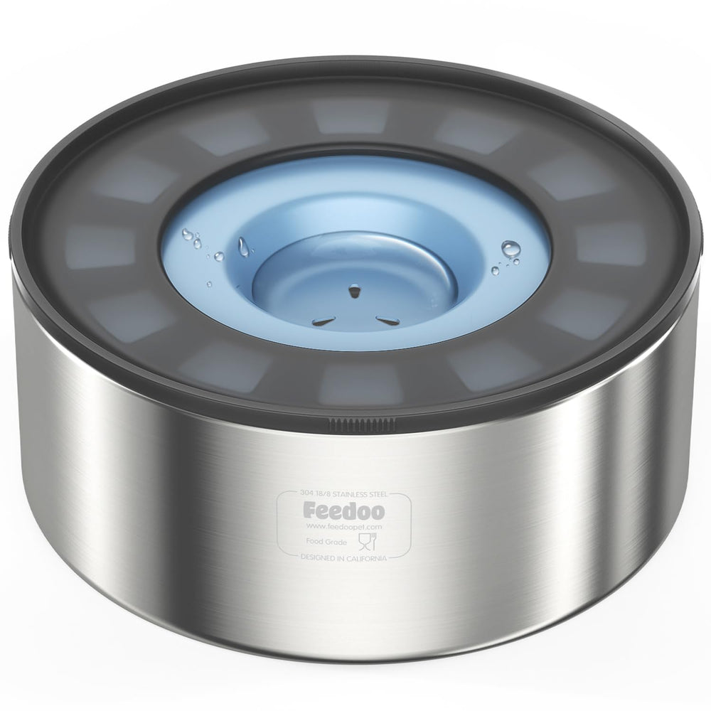 Feedoo 2L no-spill bowl suitable for small to medium dogs.