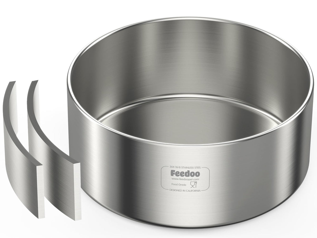 Feedoo 82oz double-walled insulated bowl preserves temperature for meals.
