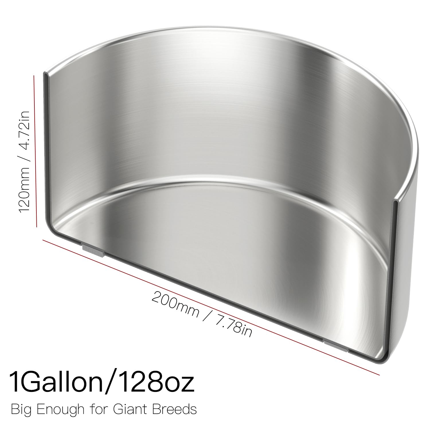 Feedoo durable non-slip base keeps the bowl steady during meals