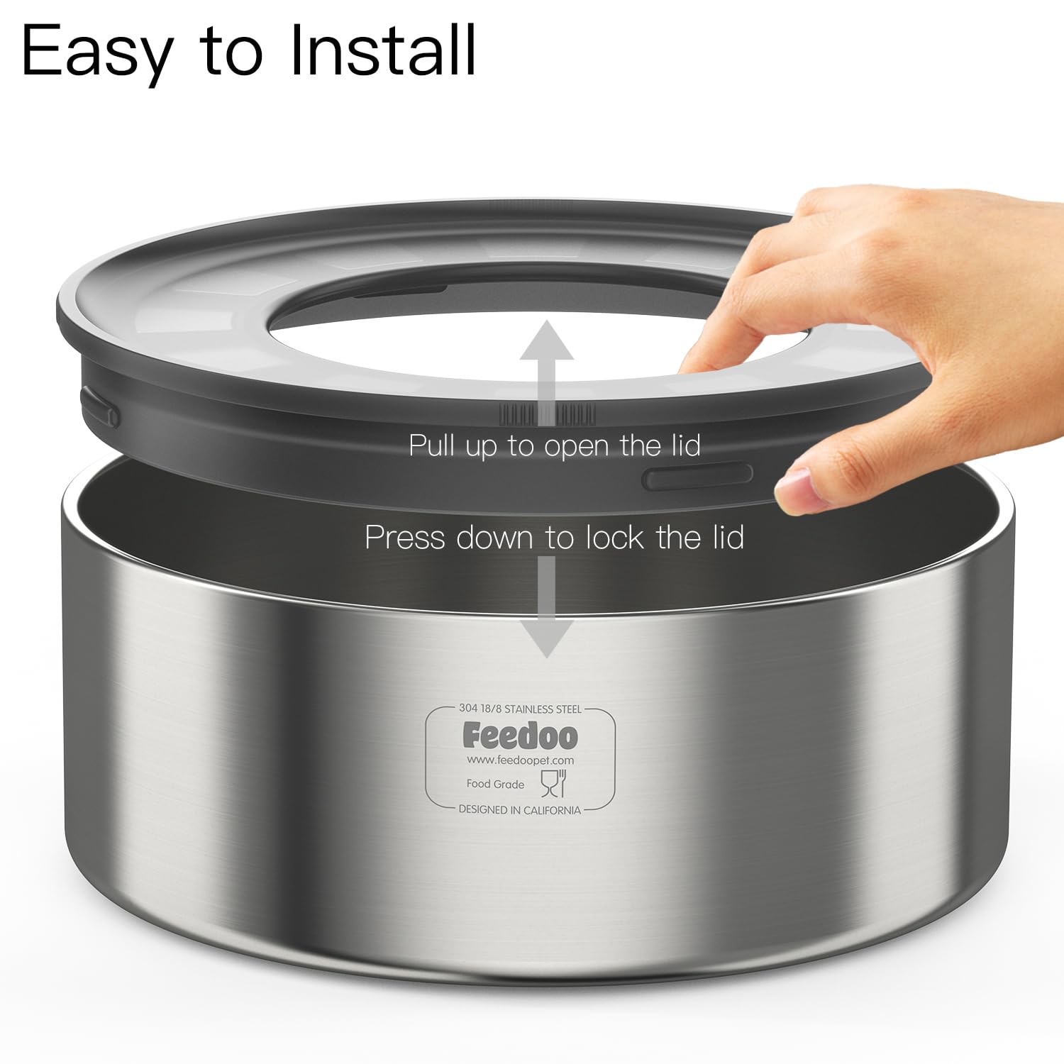 Feedoo easy-clean design is dishwasher-safe for busy households.