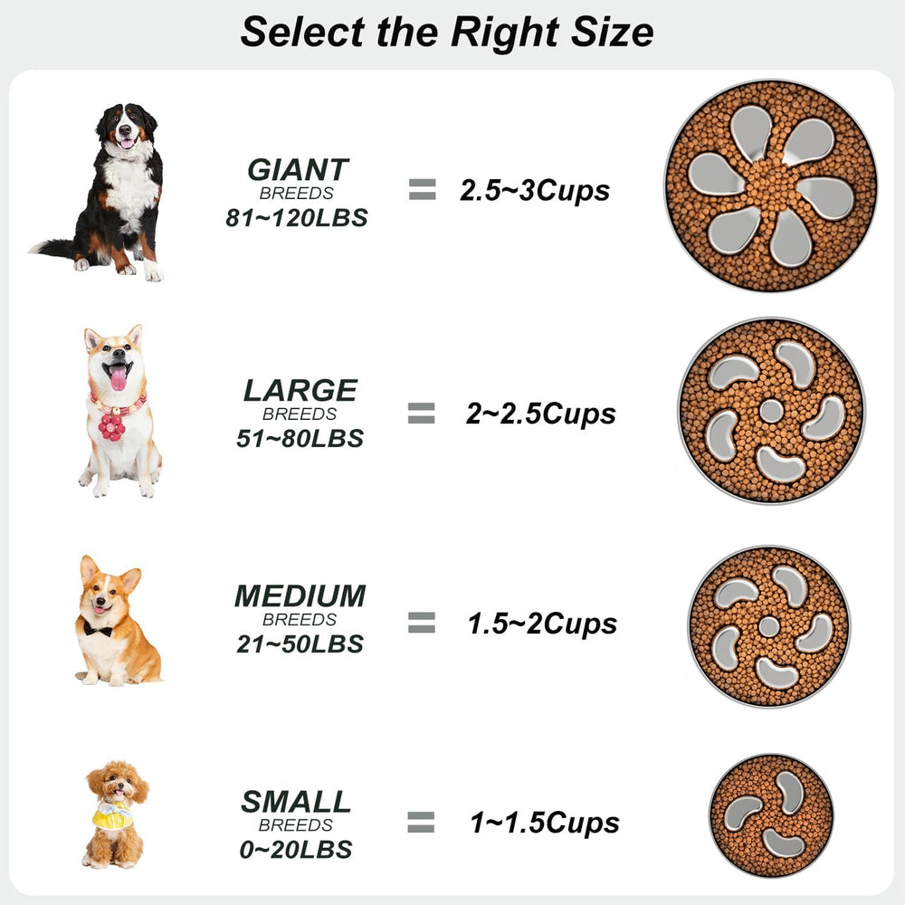 Feedoo slow feeder bowl non-slip base keeps meals stable during feeding