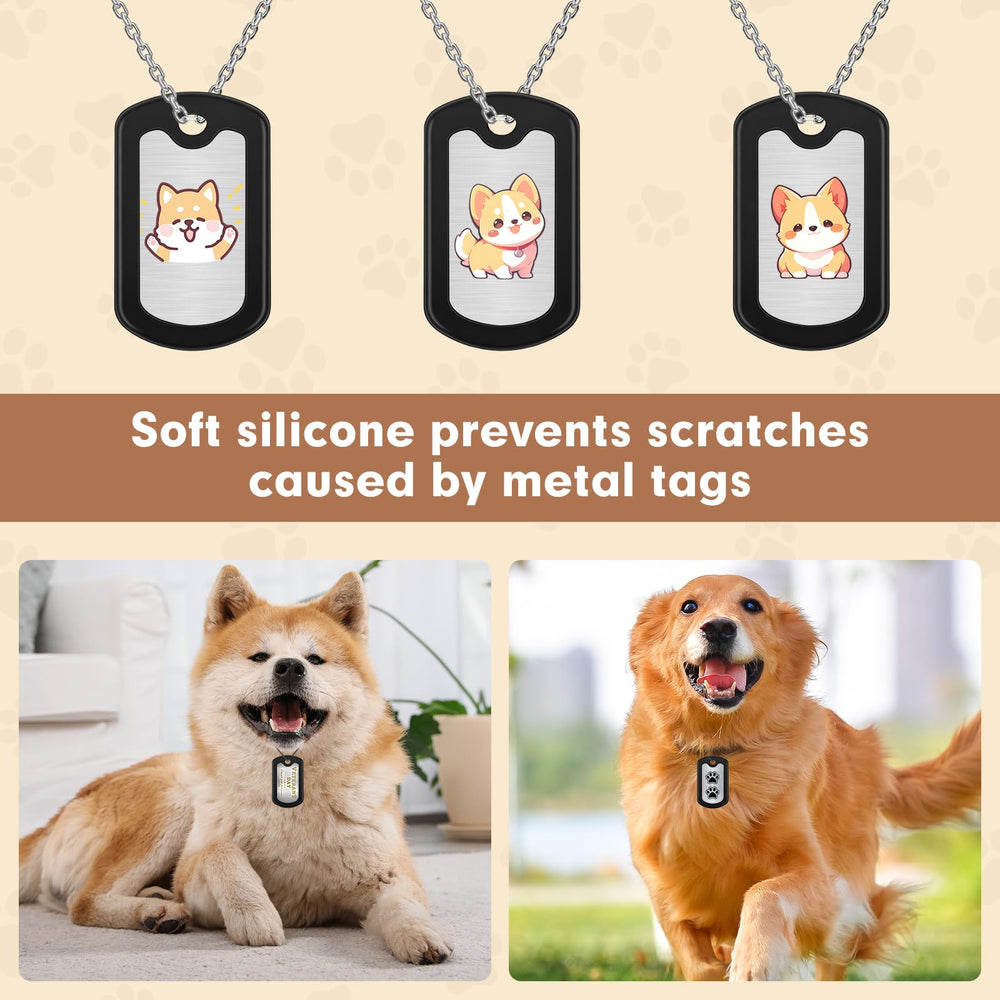 Feehope compact dog tag silencer 2g showcases lightweight, on-the-go noise reduction.
