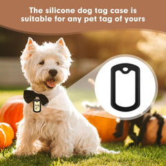 Feehope easy-install dog tag silencer demonstrates quick on-collar setup for tags.
