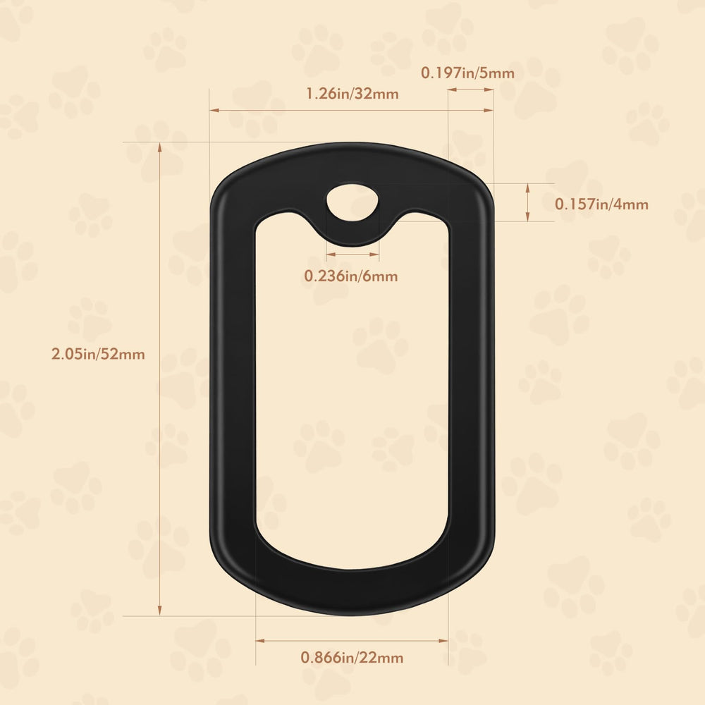 Feehope heavy-duty silicone dog tag silencer side-view cushions edges for active pets.