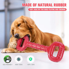 Feeko natural rubber dog toy—durable material for aggressive chewers.