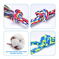 Feeko natural cotton rope fibers close-up for teeth cleaning